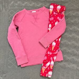 Birdie Bean, Pink and Red Kids Cherry Ice Cream Pajamas ~ 3T